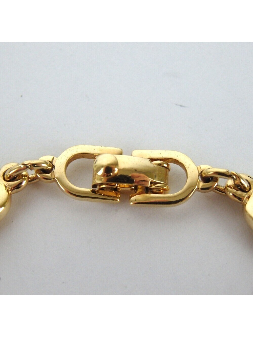 Authentic Christian Dior Vintage Gold Link Logo Bracelet Women’s Jewelry - Picture 8 of 9